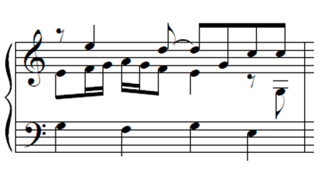 Measure 16 of BWV 701